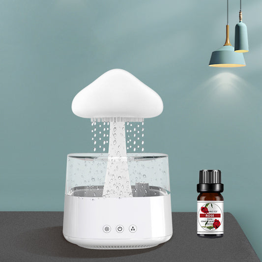 2-in-1 Desk Humidifier Rain Cloud Aromatherapy Zen Diffuser